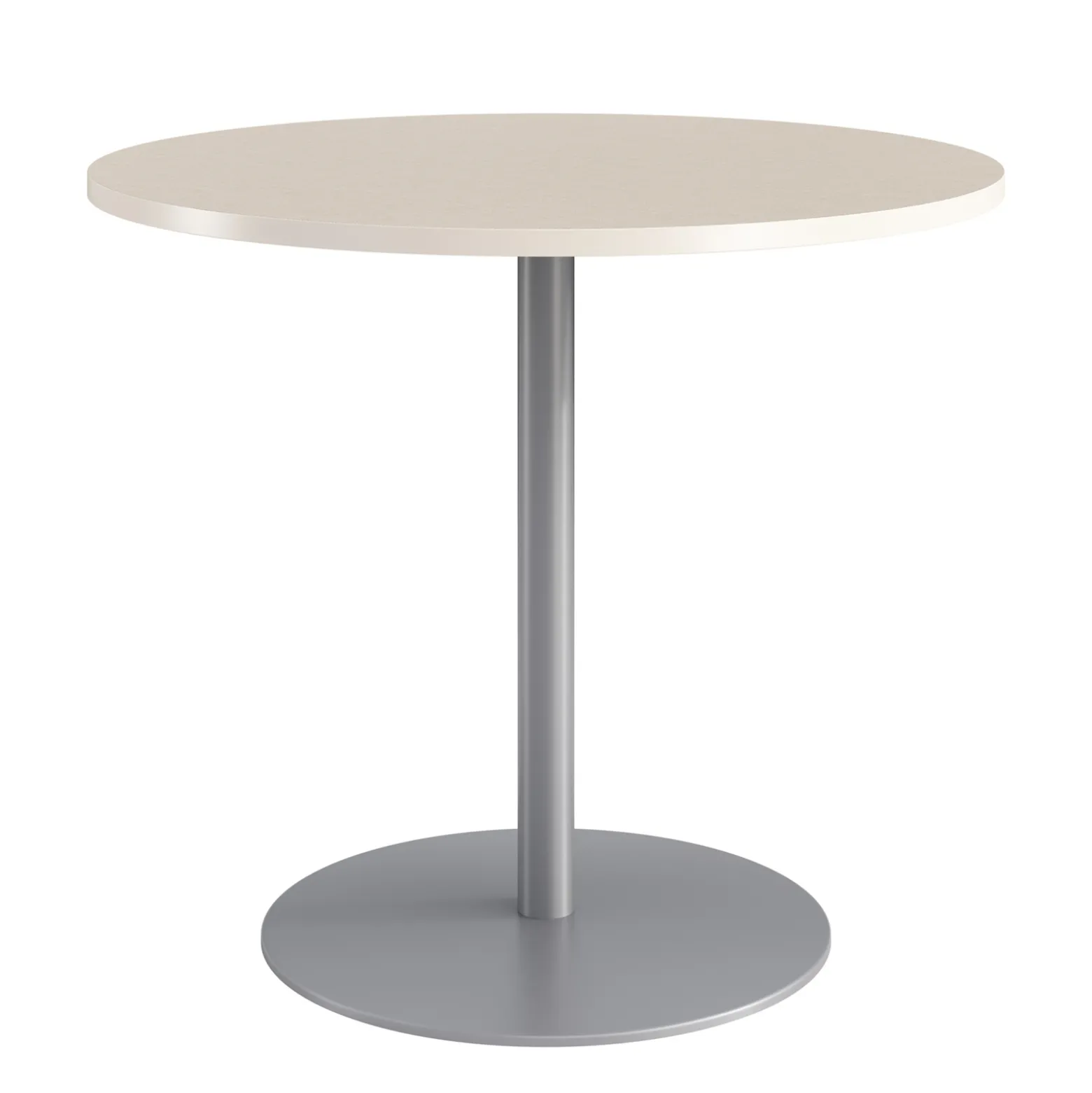 Café au lait Bar Height Round Table with Pedestal Base - 48"W