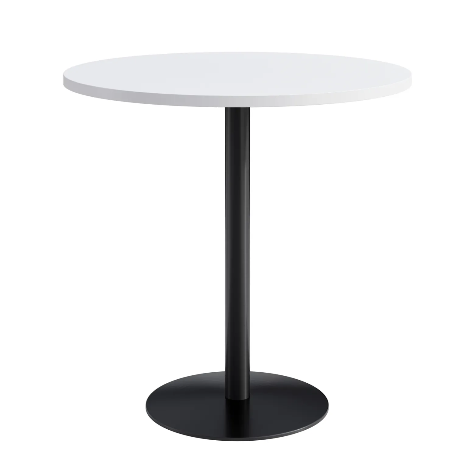 Café au lait Bar Height Round Table with Pedestal Base - 48"W