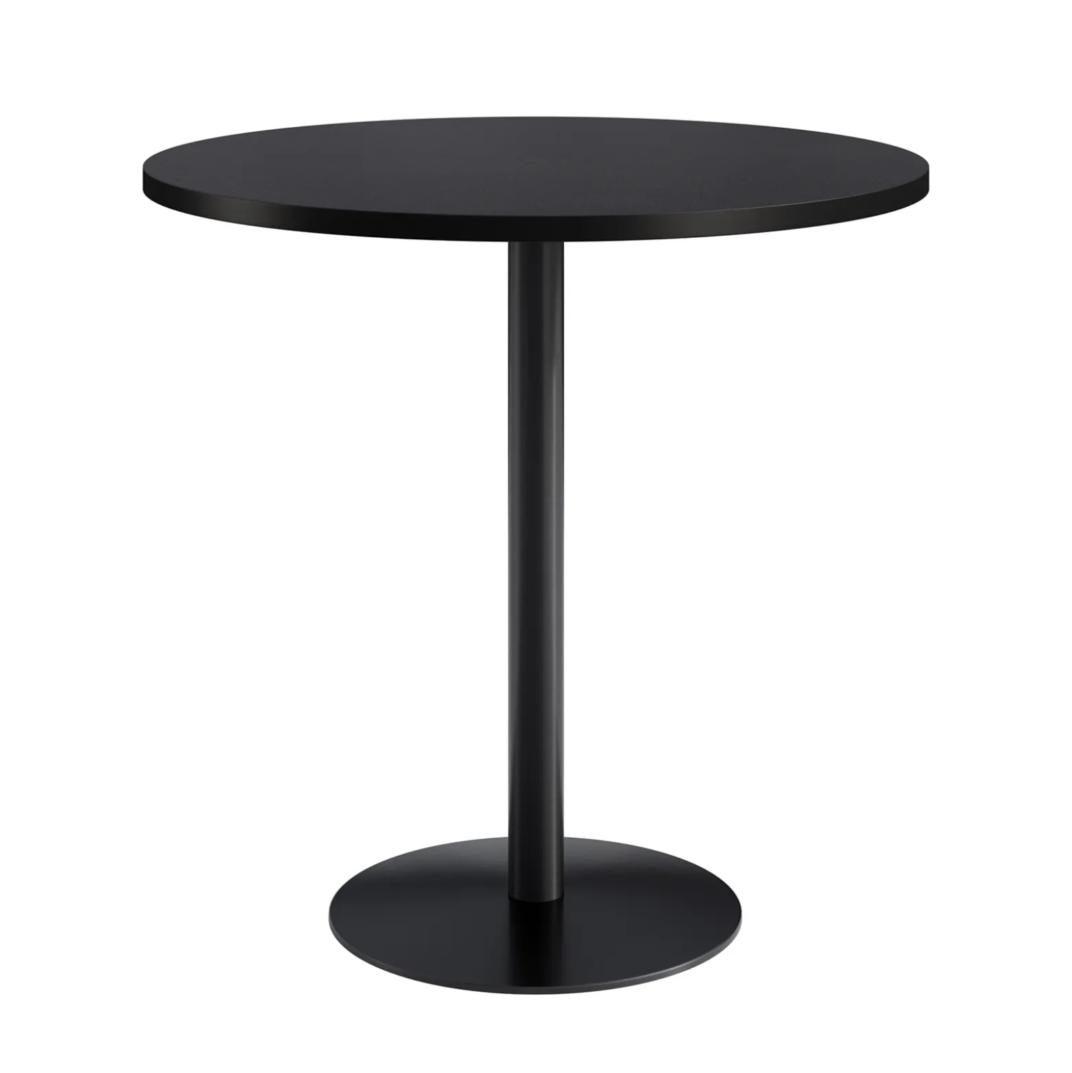 Café au lait Bar Height Round Table with Pedestal Base - 48"W