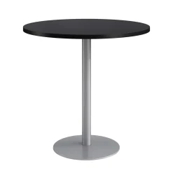 Café au lait Bar Height Round Table with Pedestal Base - 48