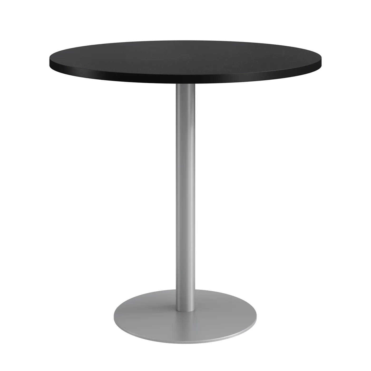 Café au lait Bar Height Round Table with Pedestal Base - 48"W