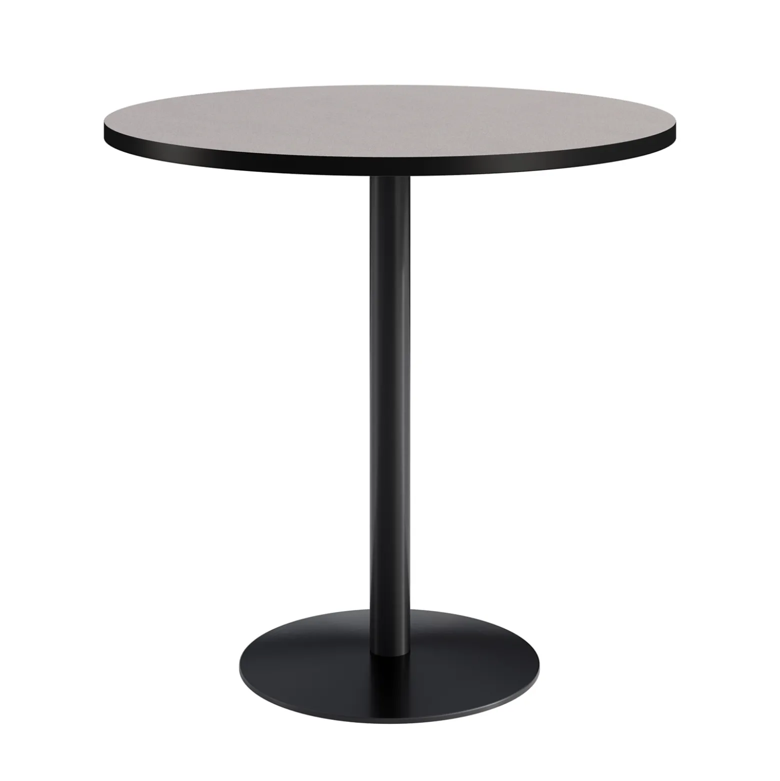 Café au lait Bar Height Round Table with Pedestal Base - 48"W