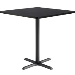 Café au lait Bar Height Square Table with X-Base - 42