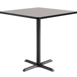 Café au lait Bar Height Square Table with X-Base - 42