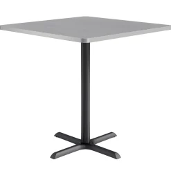 Café au lait Bar Height Square Table with X-Base - 42