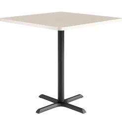 Café au lait Bar Height Square Table with X-Base - 42
