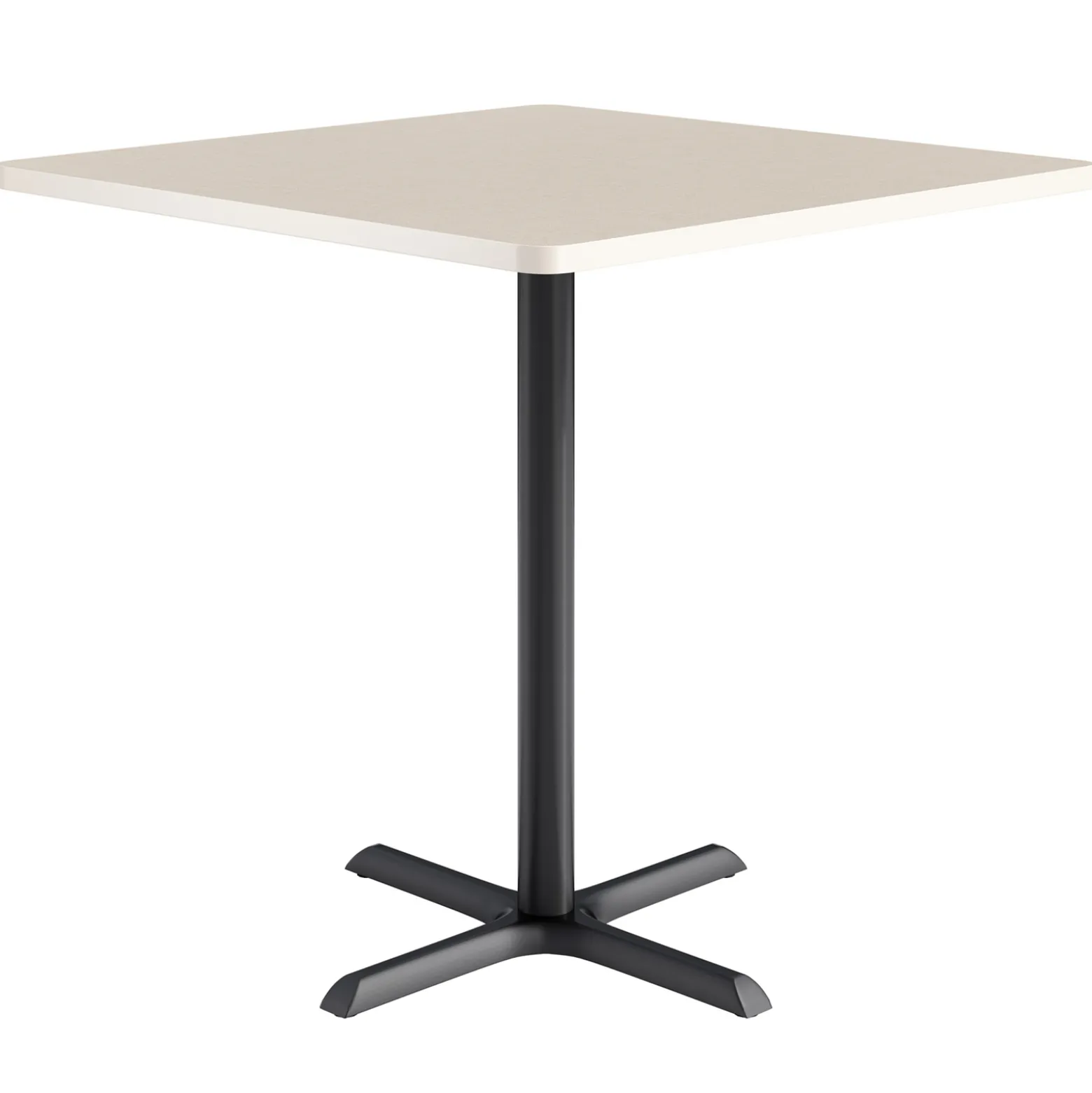 Café au lait Bar Height Square Table with X-Base - 42"W