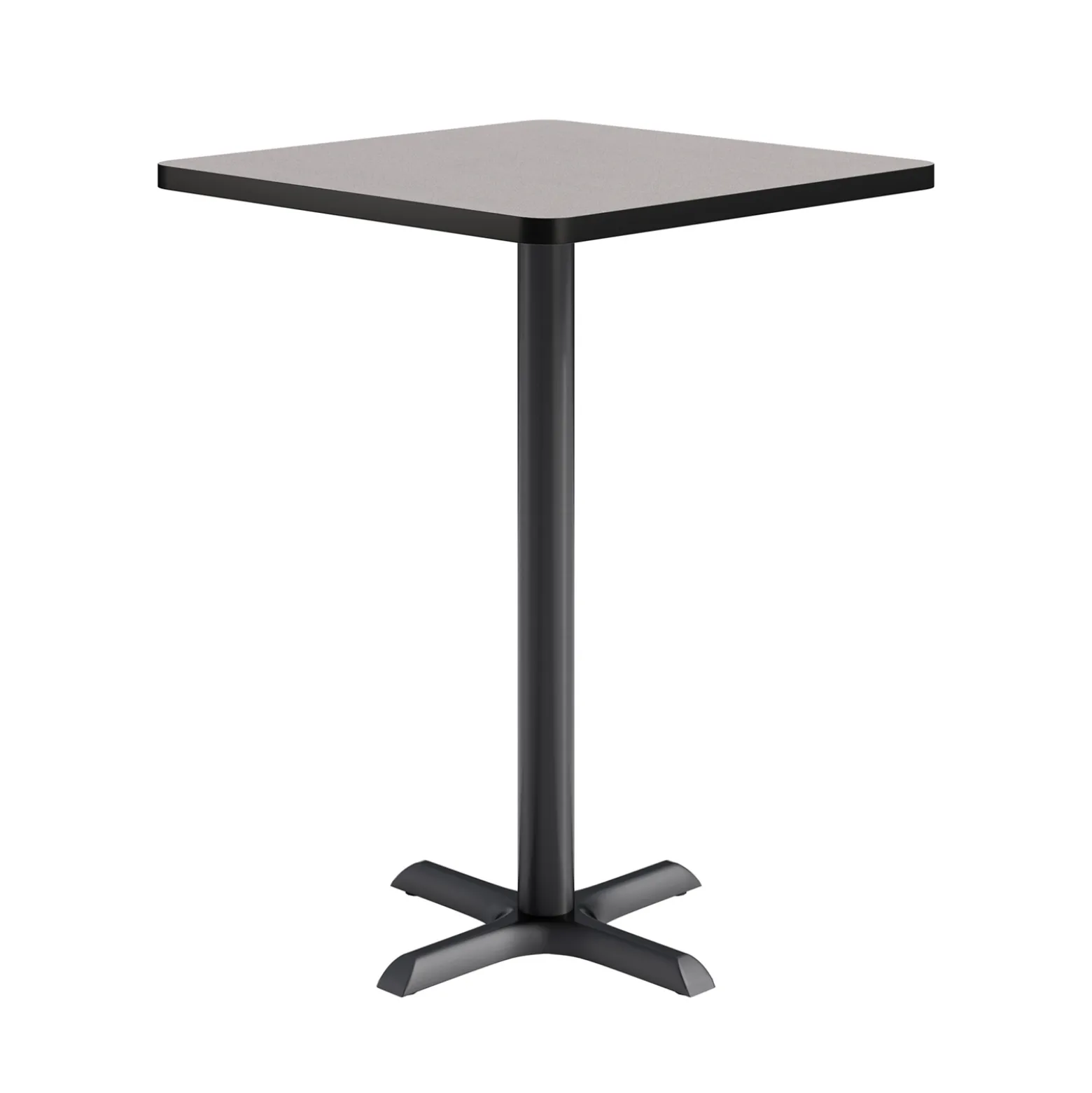 Café au lait Bar Height Square Table with X-Base - 30"W