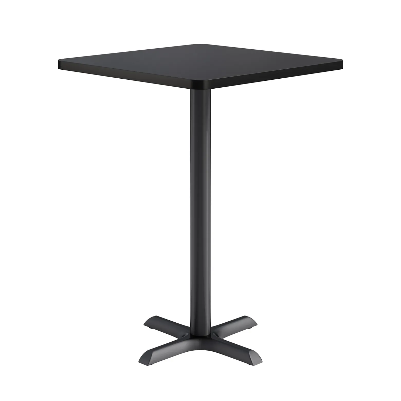 Café au lait Bar Height Square Table with X-Base - 30"W