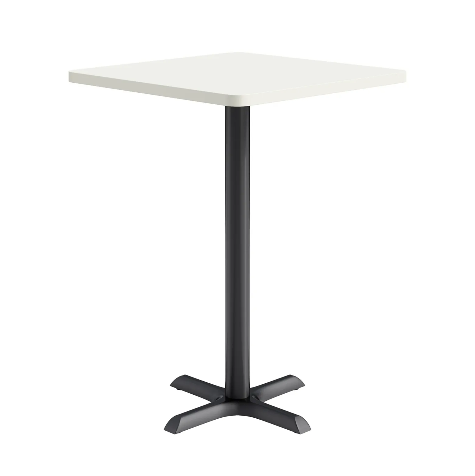 Café au lait Bar Height Square Table with X-Base - 30"W