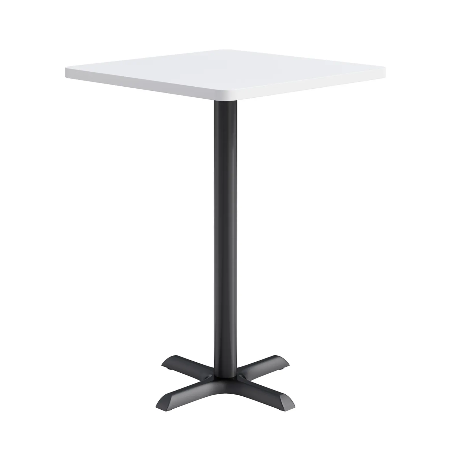 Café au lait Bar Height Square Table with X-Base - 30"W