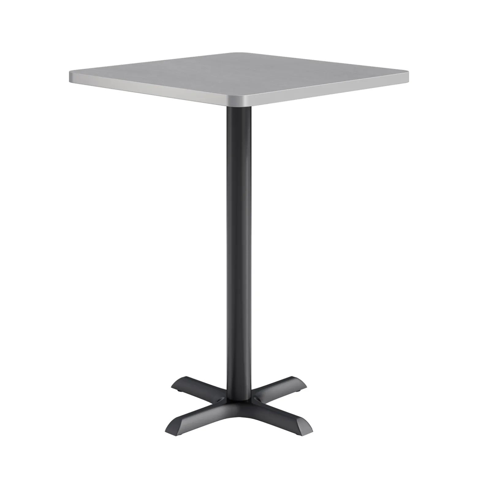 Café au lait Bar Height Square Table with X-Base - 30"W