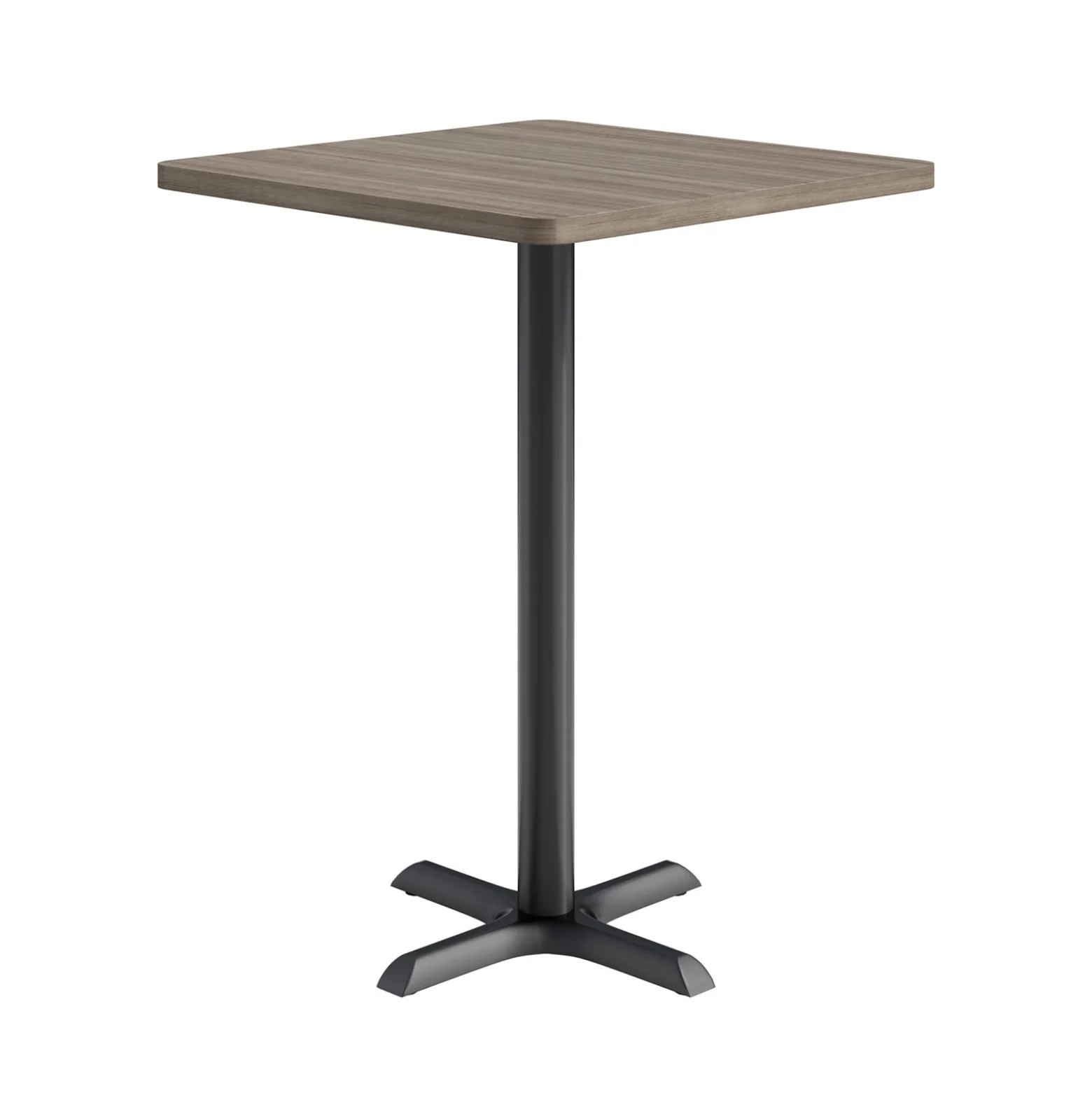 Café au lait Bar Height Square Table with X-Base - 30"W
