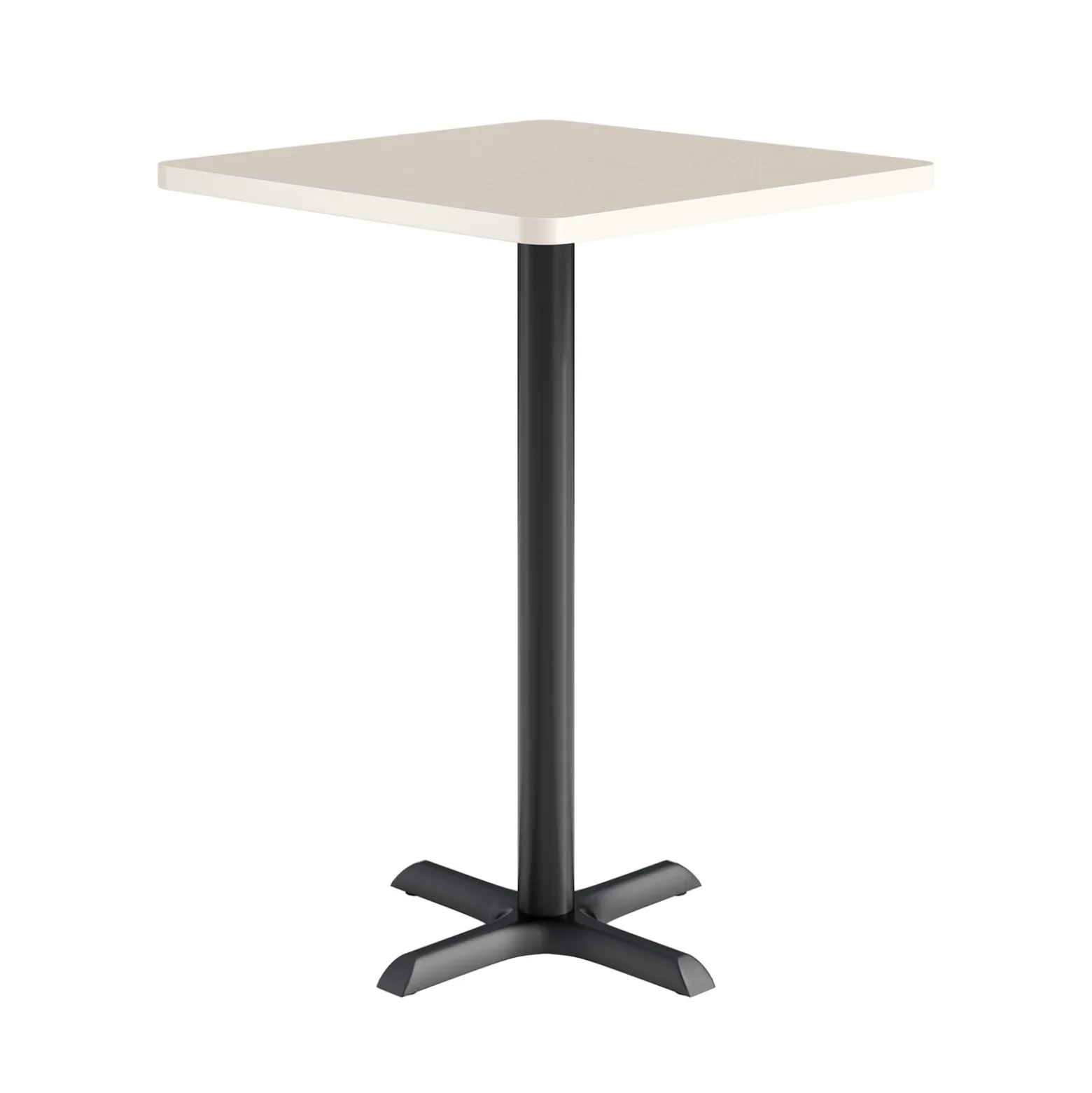 Café au lait Bar Height Square Table with X-Base - 30"W