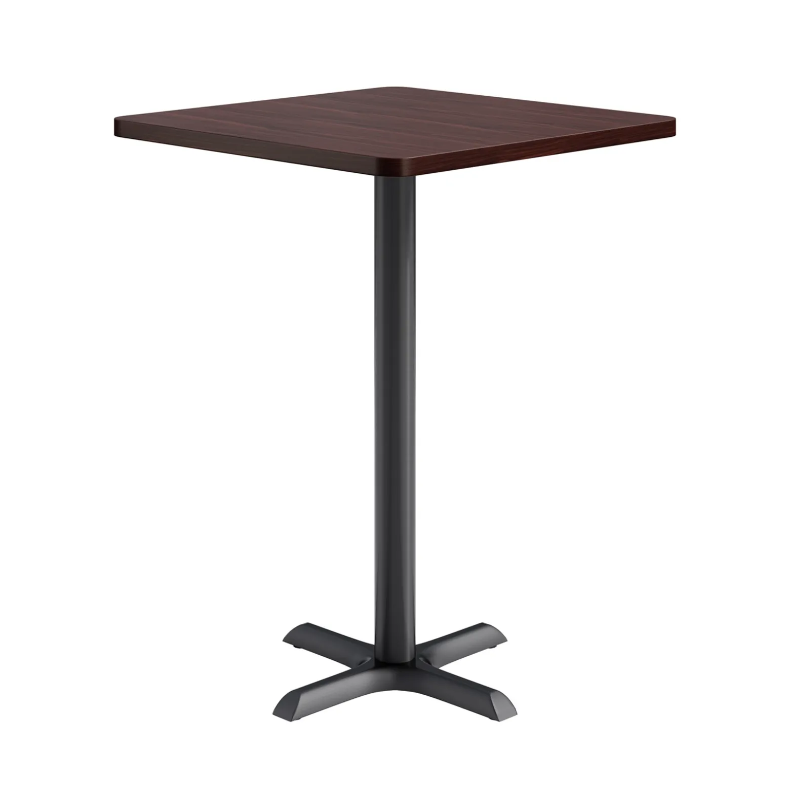 Café au lait Bar Height Square Table with X-Base - 30"W
