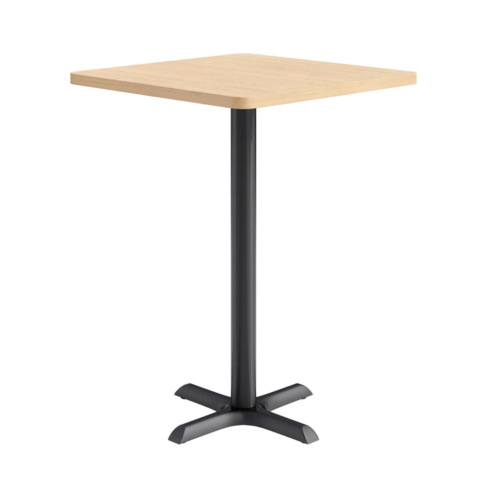 Café au lait Bar Height Square Table with X-Base - 30"W