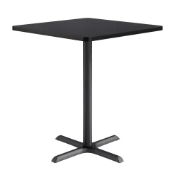Café au lait Bar Height Square Table with X-Base - 36"W