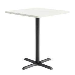 Café au lait Bar Height Square Table with X-Base - 36