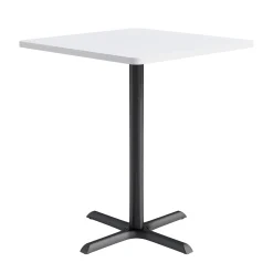 Café au lait Bar Height Square Table with X-Base - 36