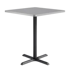Café au lait Bar Height Square Table with X-Base - 36