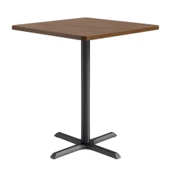 Café au lait Bar Height Square Table with X-Base - 36