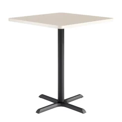 Café au lait Bar Height Square Table with X-Base - 36