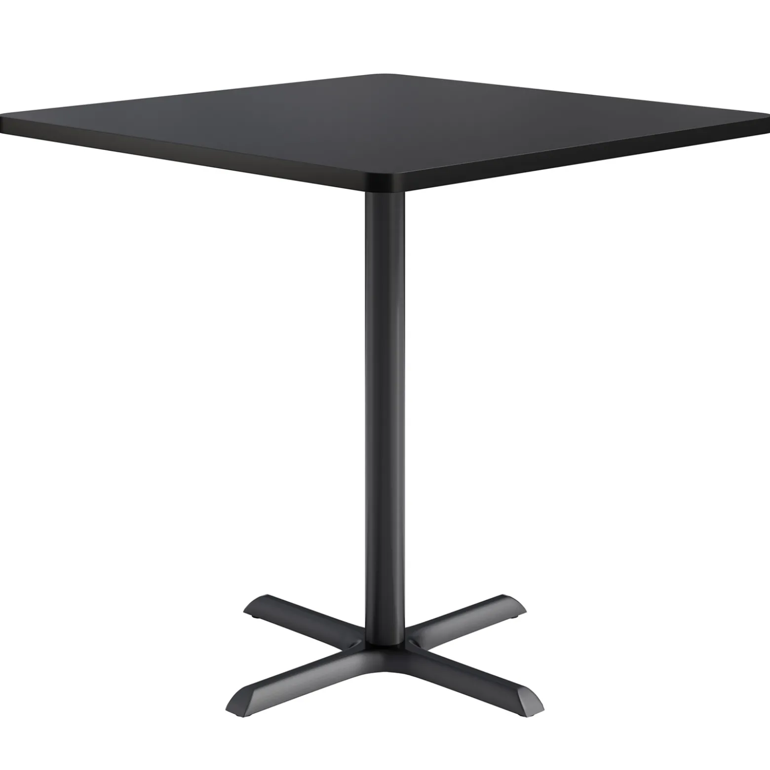 Café au lait Bar Height Square Table with X-Base - 48"W