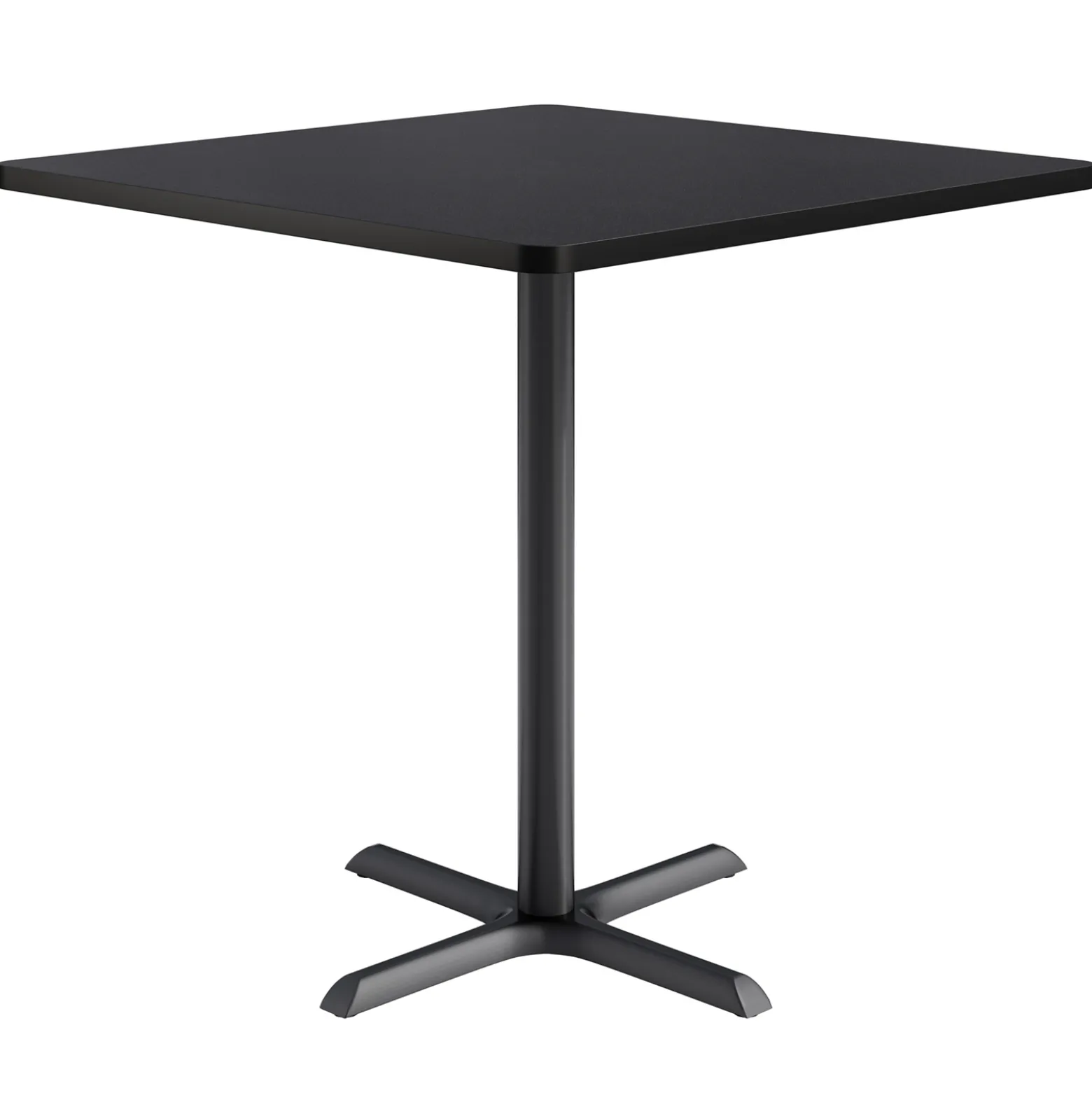 Café au lait Bar Height Square Table with X-Base - 48"W