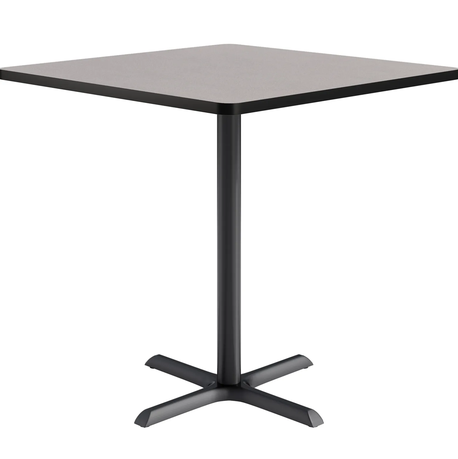 Café au lait Bar Height Square Table with X-Base - 48"W