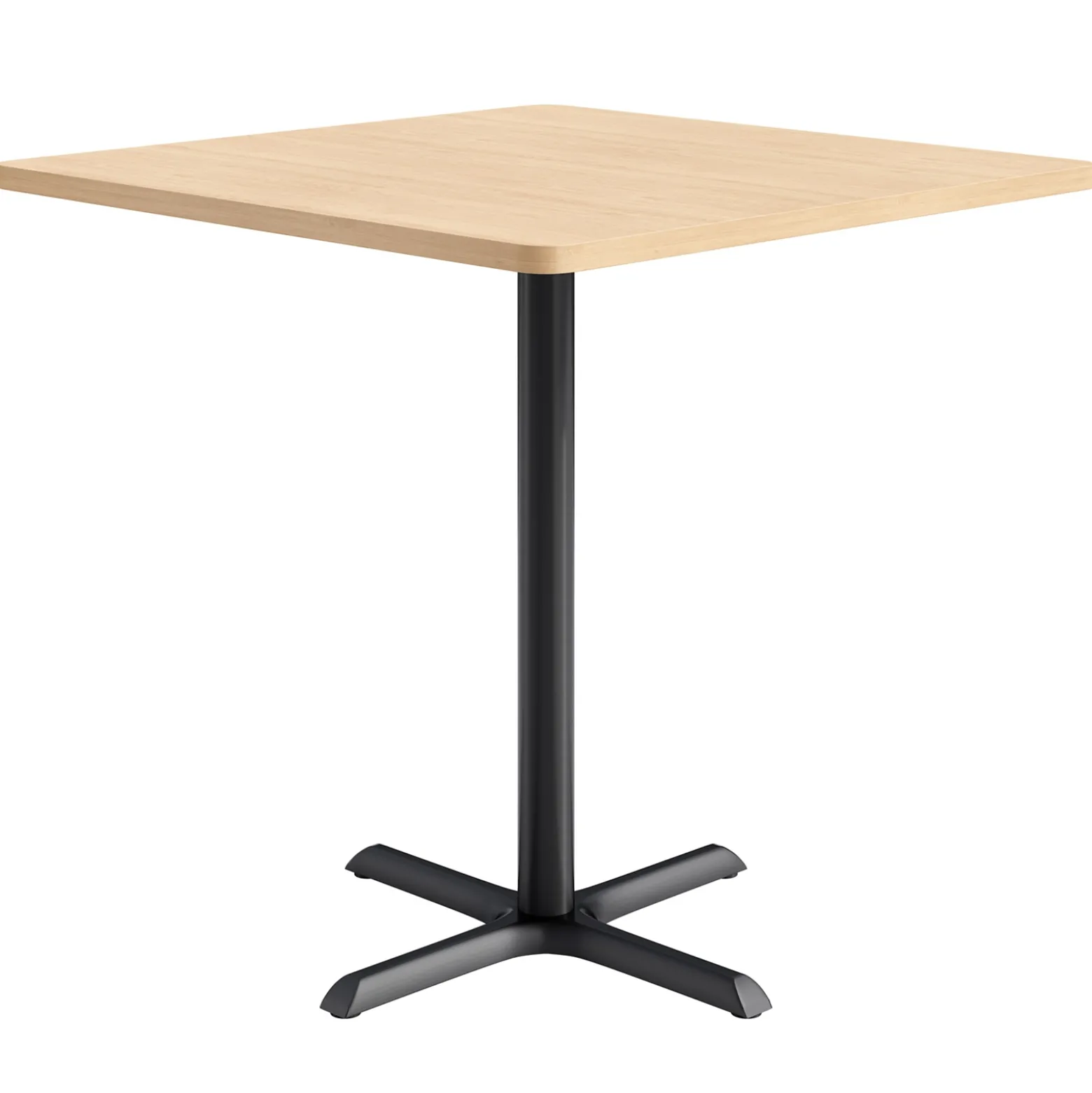 Café au lait Bar Height Square Table with X-Base - 48"W