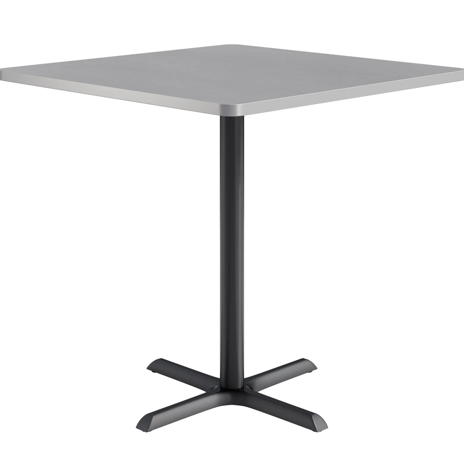 Café au lait Bar Height Square Table with X-Base - 48"W