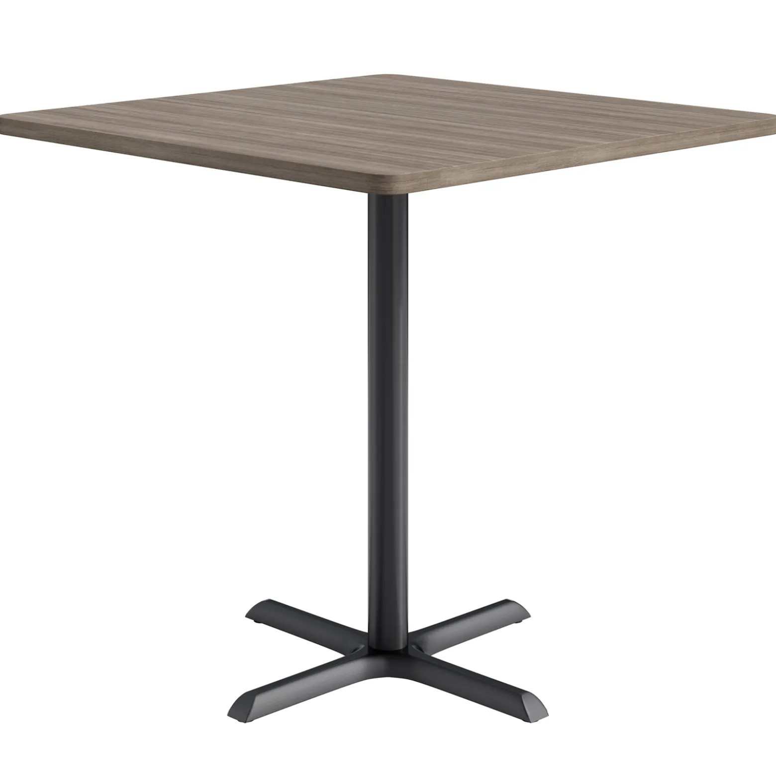 Café au lait Bar Height Square Table with X-Base - 48"W