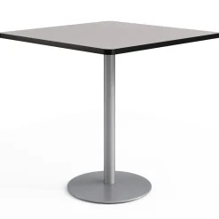 Café au lait Bar Height Square Table with Pedestal Base - 48