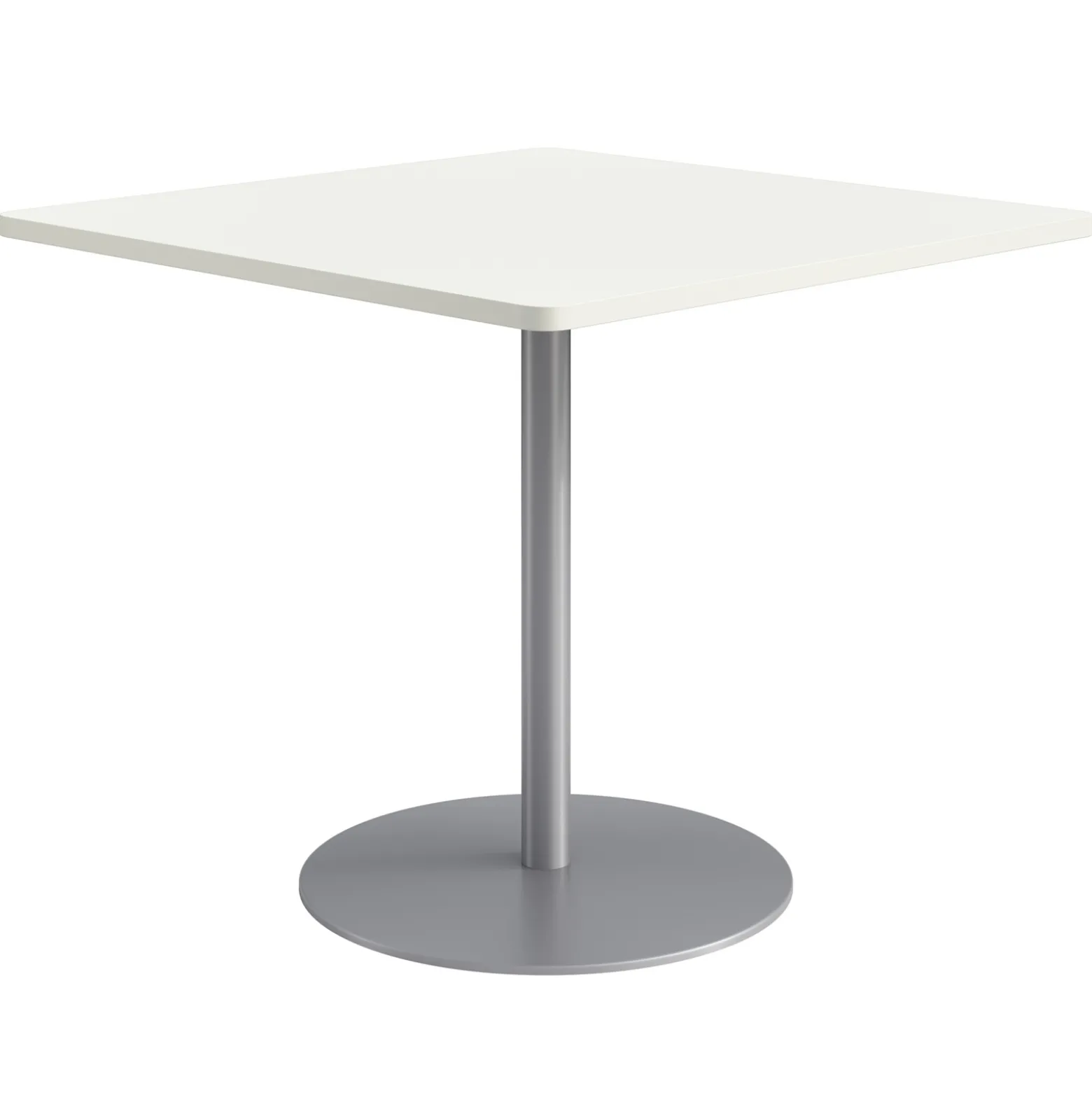 Café au lait Bar Height Square Table with Pedestal Base - 48"W