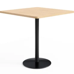 Café au lait Bar Height Square Table with Pedestal Base - 48