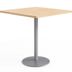 Café au lait Bar Height Square Table with Pedestal Base - 48