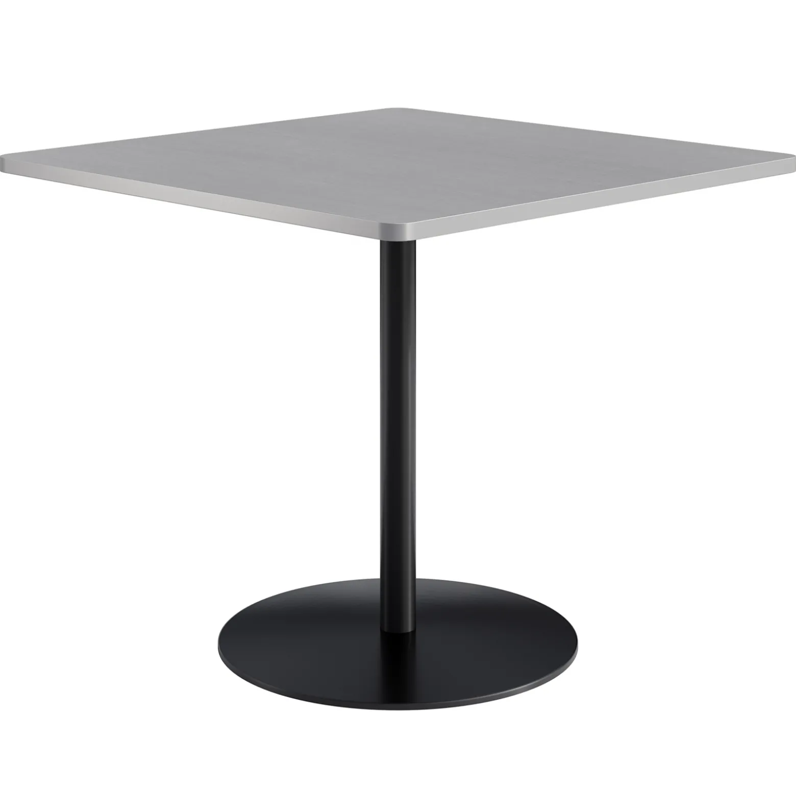 Café au lait Bar Height Square Table with Pedestal Base - 48"W
