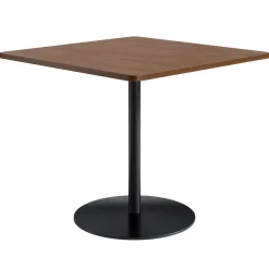 Café au lait Bar Height Square Table with Pedestal Base - 48