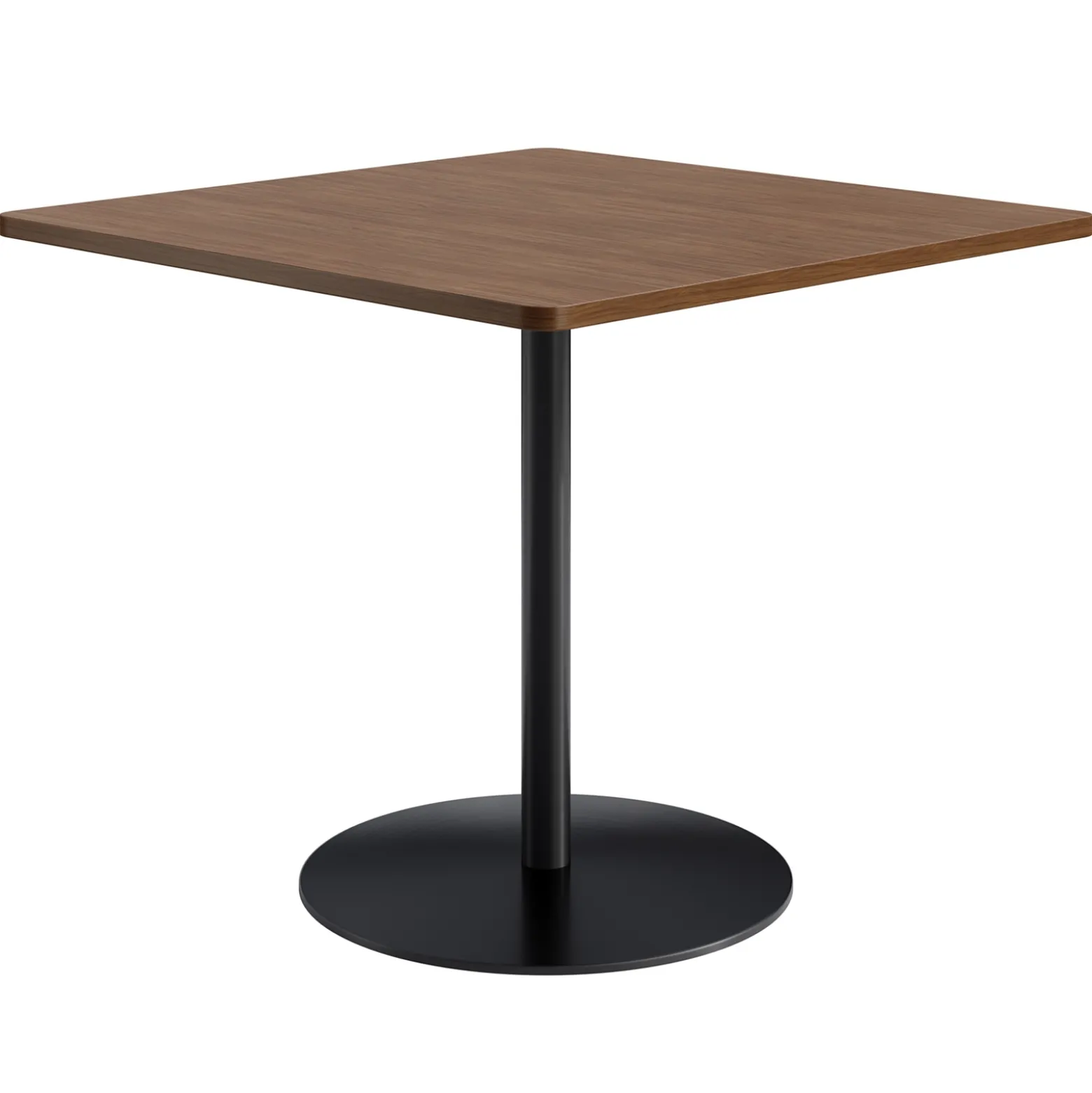Café au lait Bar Height Square Table with Pedestal Base - 48"W