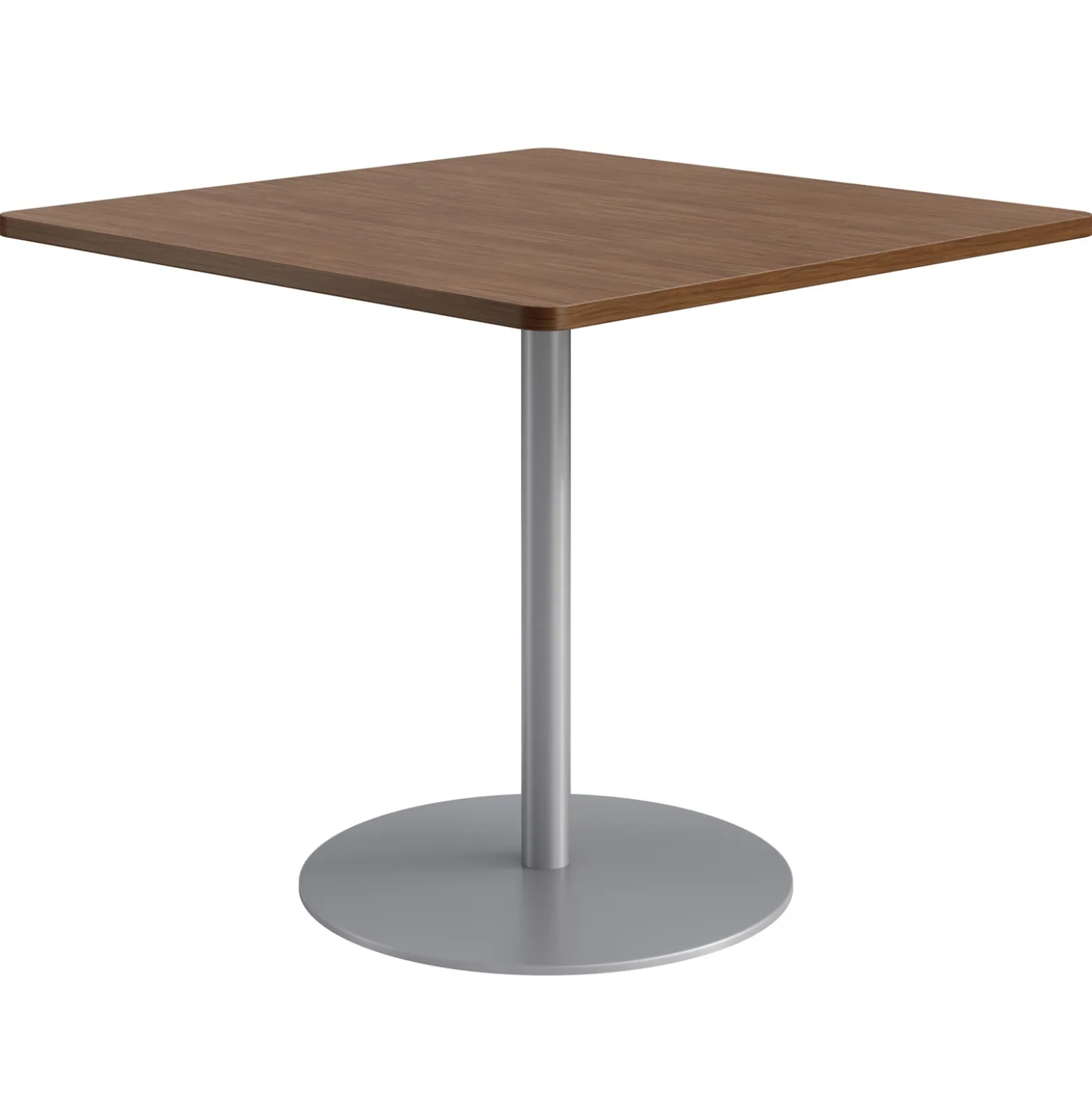 Café au lait Bar Height Square Table with Pedestal Base - 48"W