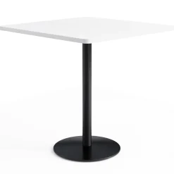 Café au lait Bar Height Square Table with Pedestal Base - 48