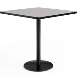 Café au lait Bar Height Square Table with Pedestal Base - 48