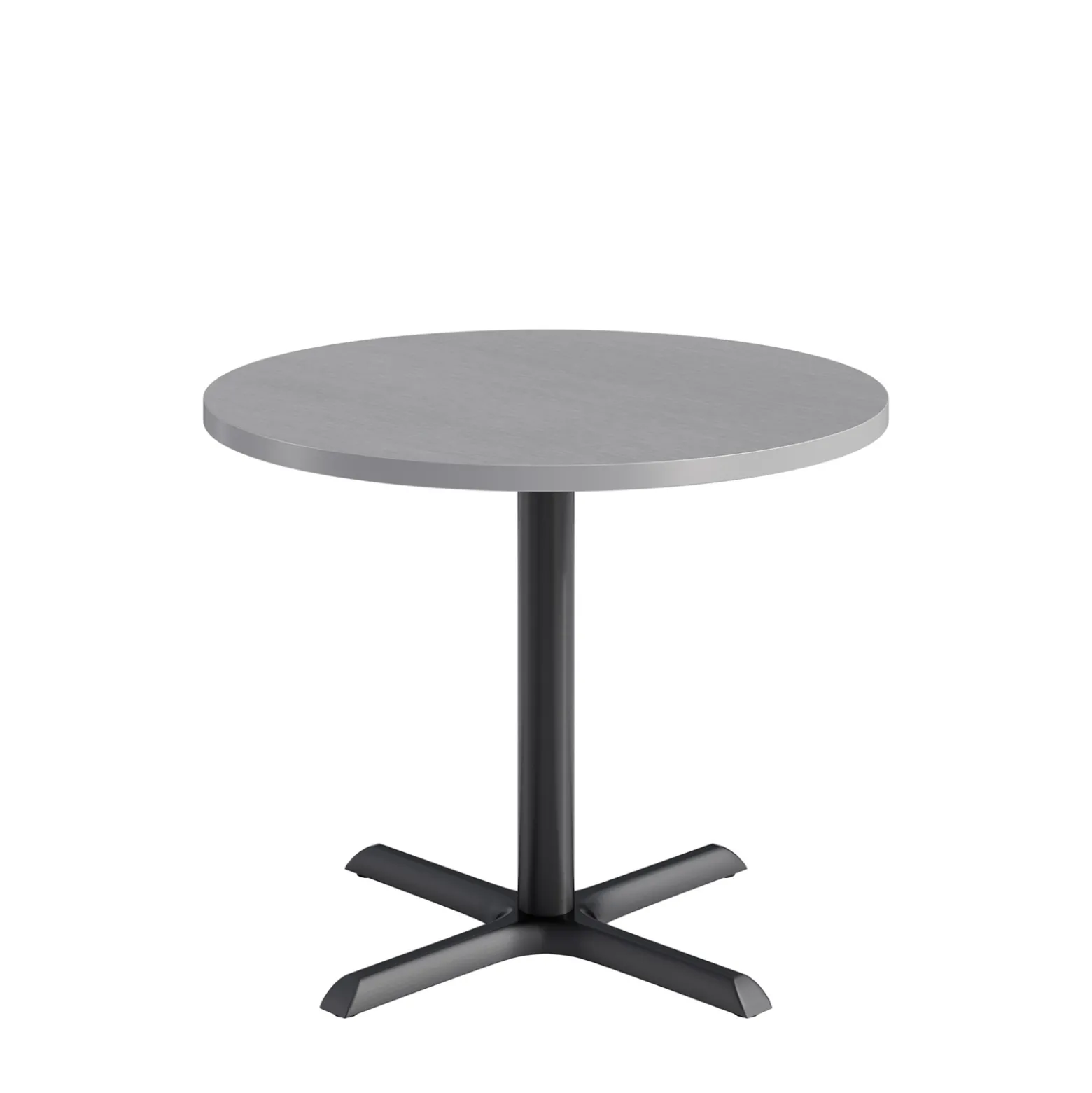 Café au lait Standard Height Round Table with X-Base - 36"W