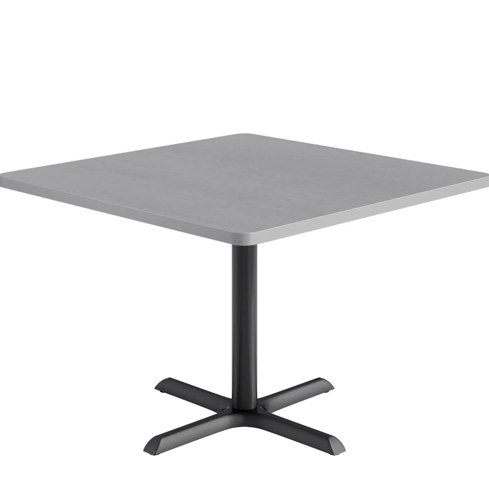 Café au lait Standard Height Square Table with X-Base - 48"W