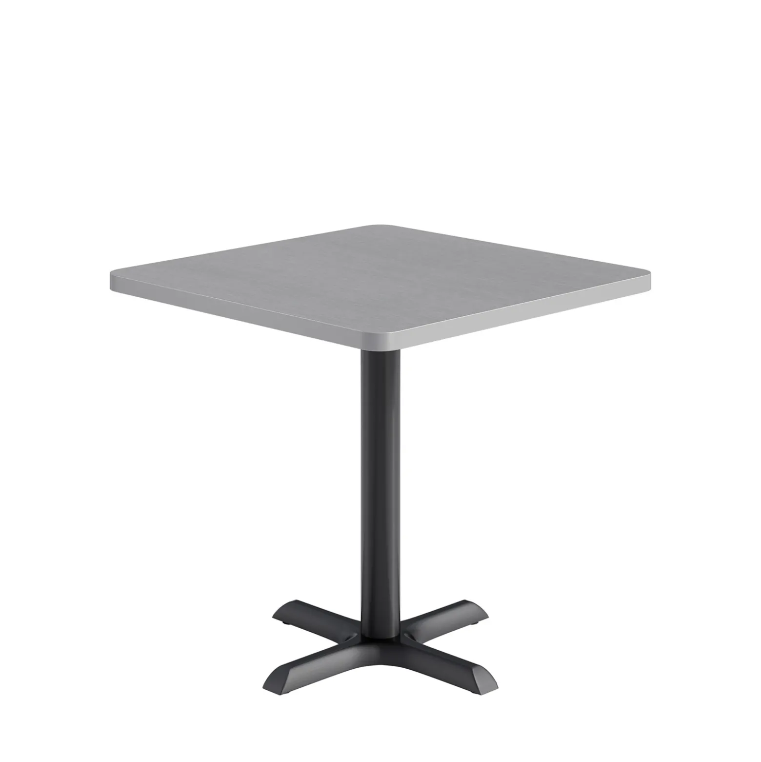 Café au lait Standard Height Square Table with X-Base - 30"W