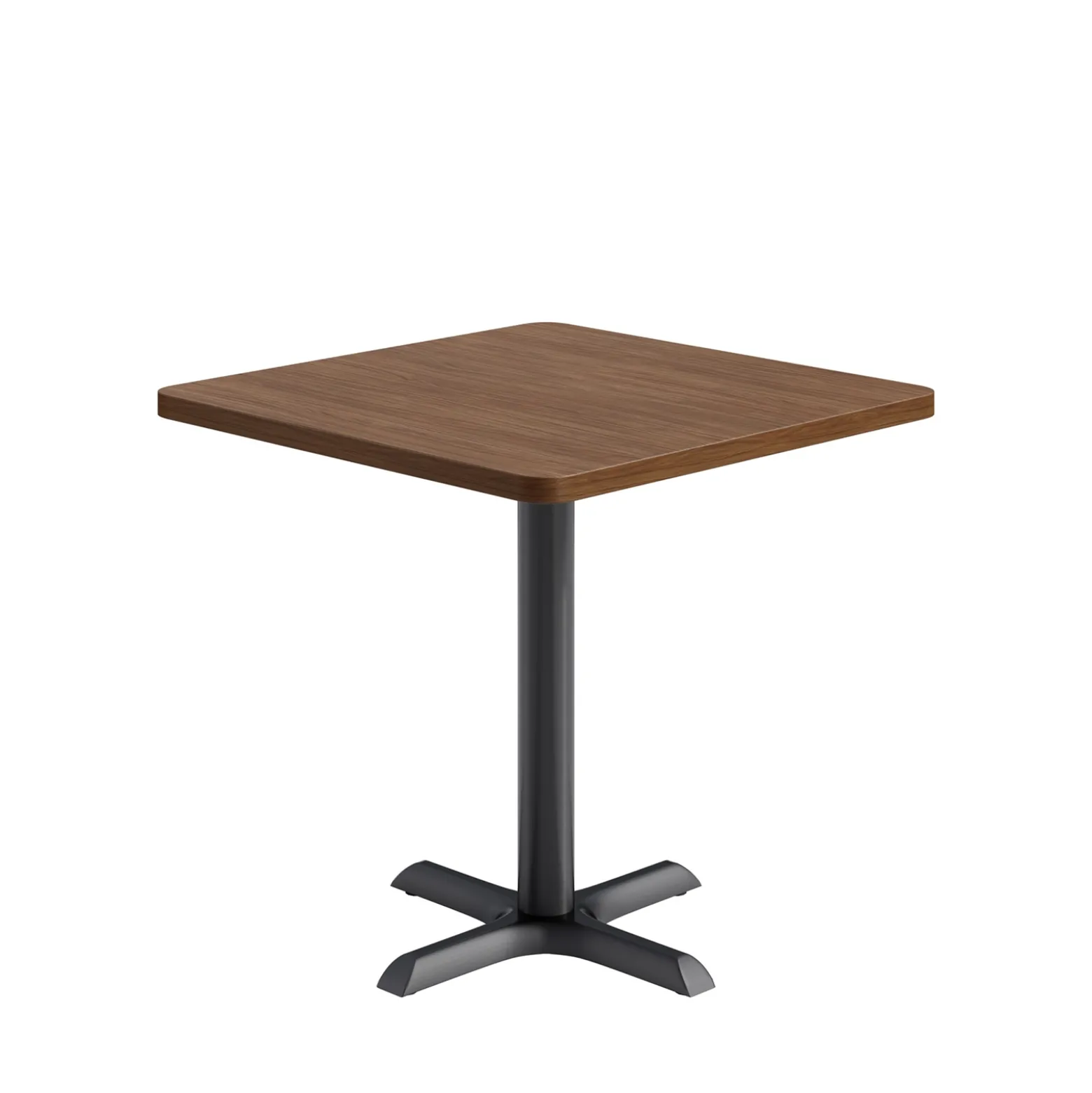 Café au lait Standard Height Square Table with X-Base - 30"W