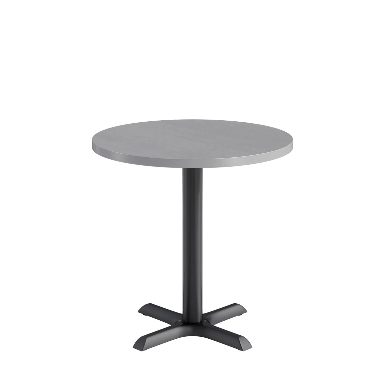 Café au lait Standard Height Round Table with X-Base - 30"W