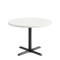 Café au lait Standard Height Round Table with X-Base - 42