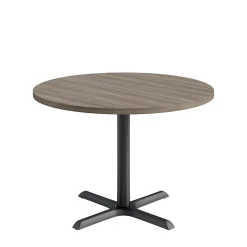 Café au lait Standard Height Round Table with X-Base - 42