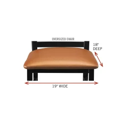 Cafe au Lait Oversized Chair - 400 lb. capacity